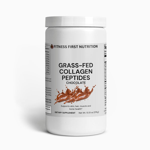 Fitness First Nutrition Grass-Fed Collagen Peptides Chocolate label