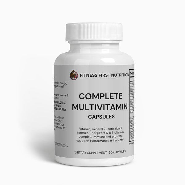 Fitness First Nutrition Complete Multivitamin supplement bottle label